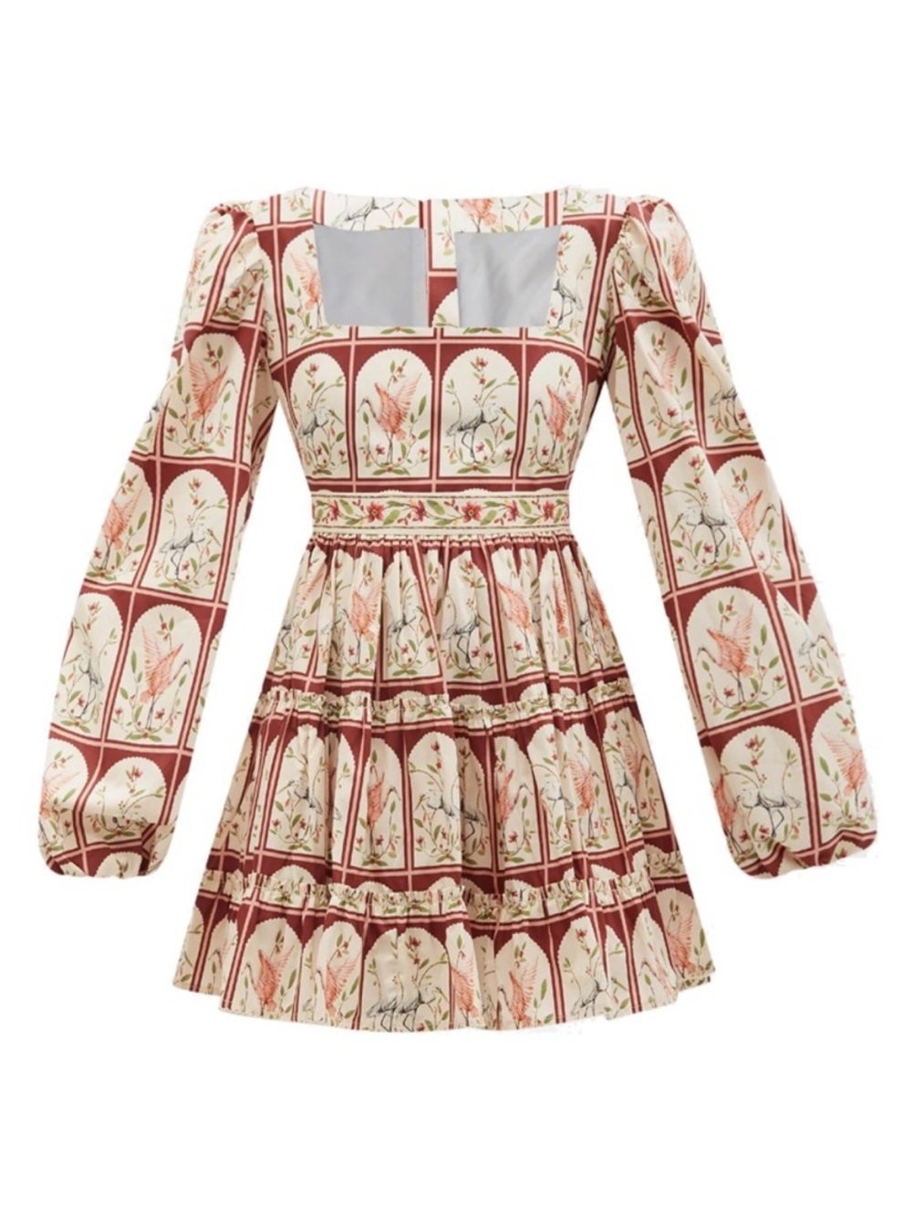 AGUA BY AGUA BENDITA Avena Printed Cotton Mini Dress. Sz small